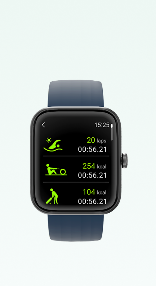 25 Sports Modes & 
activity tracking
