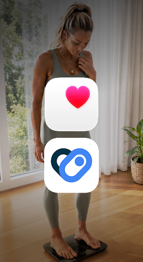 Syncs with Apple Health, Google Health Connect